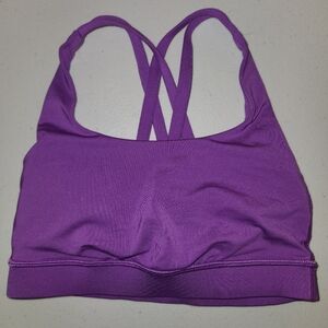 lululemon Energy Bra *Medium Support, B-D Cups in Orchid. Size 2.